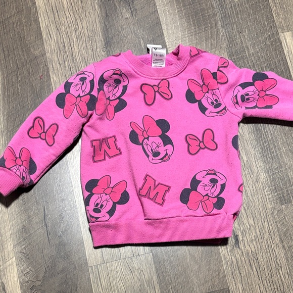Disney Other - Disney Minnie Mouse Pink Graphic Sweatshirt
